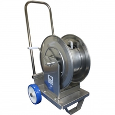 Stainless trolley mounted hose reel - WS226