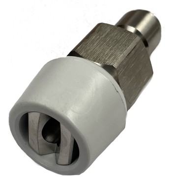 Short foam application nozzle 