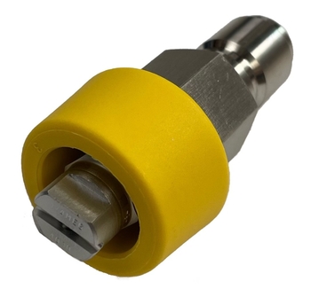Short yellow sanitiser nozzle - WS024